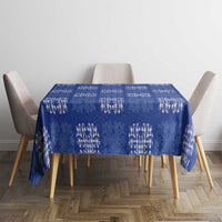 Royal Blue Palaka Quilt Hawaii Tablecloth Traditional Hawaii-plaid Pattern - Polynesian Pride
