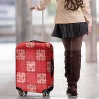 Red Palaka Quilt Hawaii Luggage Cover Traditional Hawaii-plaid Pattern - Polynesian Pride