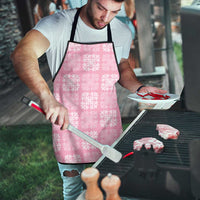 Pink Palaka Quilt Hawaii Apron Traditional Hawaii-plaid Pattern - Polynesian Pride