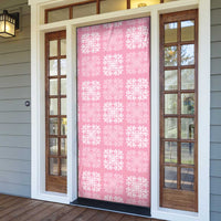 Pink Palaka Quilt Hawaii Door Cover Traditional Hawaii-plaid Pattern LT14 - Polynesian Pride