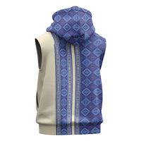 Mabuhay Philippines Festival Sleeveless Hoodie Yakan Modern Filipiniana Inspired LT14 - Polynesian Pride