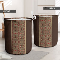 Mabuhay Philippines Festival Laundry Basket Tnalak Modern Filipiniana Inspired LT14 - Polynesian Pride