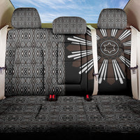 Mabuhay Philippines Festival Back Car Seat Cover Araw Tnalak Modern Filipiniana Inspired LT14 One Size Black - Polynesian Pride