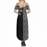 Mabuhay Philippines Festival Summer Maxi Dress Araw Tnalak Modern Filipiniana Inspired LT14 - Polynesian Pride