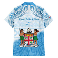 Fiji Day 1970 Family Matching Short Sleeve Bodycon Dress and Hawaiian Shirt Proud To Be A Fijian Tapa Pattern LT14 - Polynesian Pride