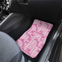 Alaka Aloha Hawaii Car Mats Plumeria Lei With Palaka Motif LT14 - Polynesian Pride