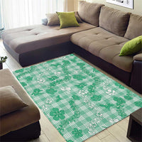 Omaomao Aloha Hawaii Area Rug Plumeria Lei With Palaka Motif LT14 - Polynesian Pride