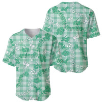 Omaomao Aloha Hawaii Baseball Jersey Plumeria Lei With Palaka Motif - Polynesian Pride