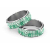 Omaomao Aloha Hawaii Classic Ring Plumeria Lei With Palaka Motif - Polynesian Pride