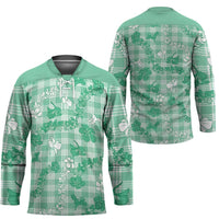 Omaomao Aloha Hawaii Hockey Jersey Plumeria Lei With Palaka Motif - Polynesian Pride