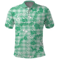 Omaomao Aloha Hawaii Polo Shirt Plumeria Lei With Palaka Motif - Polynesian Pride