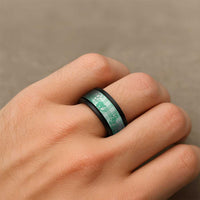 Omaomao Aloha Hawaii Spinner Ring Plumeria Lei With Palaka Motif - Polynesian Pride