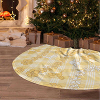 Melemele Aloha Hawaii Tree Skirt Plumeria Lei With Palaka Motif - Polynesian Pride