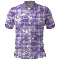 Poni Aloha Hawaii Polo Shirt Plumeria Lei With Palaka Motif - Polynesian Pride