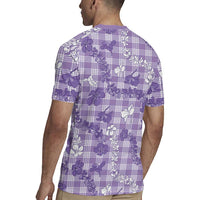 Poni Aloha Hawaii Rugby Jersey Plumeria Lei With Palaka Motif LT14 - Polynesian Pride