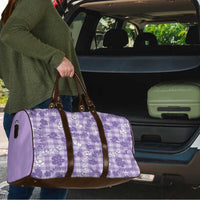 Poni Aloha Hawaii Travel Bag Plumeria Lei With Palaka Motif - Polynesian Pride