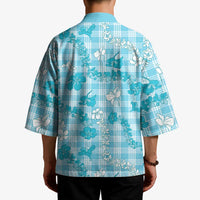 Polu Aloha Hawaii Kimono Plumeria Lei With Palaka Motif - Polynesian Pride