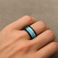 Polu Aloha Hawaii Spinner Ring Plumeria Lei With Palaka Motif - Polynesian Pride