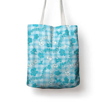 Polu Aloha Hawaii Tote Bag Plumeria Lei With Palaka Motif LT14 - Polynesian Pride