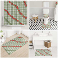 Omaomao Aloha Hawaii Bathroom Set Rosebud Lei With Palaka Motif - Polynesian Pride