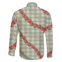 Omaomao Aloha Hawaii Family Matching Summer Maxi Dress and Hawaiian Shirt Rosebud Lei With Palaka Motif LT14 - Polynesian Pride