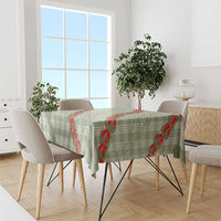 Omaomao Aloha Hawaii Tablecloth Rosebud Lei With Palaka Motif - Polynesian Pride