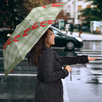 Omaomao Aloha Hawaii Umbrella Rosebud Lei With Palaka Motif - Polynesian Pride