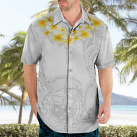 Samoa White Sunday Hawaiian Shirt Lotu Tamaiti 2023 With Coat Of Arms LT14 - Polynesian Pride