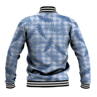 Blue Palaka Hawaii Palapalai Baseball Jacket Hawaiian Fern - Polynesian Pride