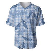 Blue Palaka Hawaii Palapalai Baseball Jersey Hawaiian Fern - Polynesian Pride