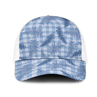 Blue Palaka Hawaii Palapalai Mesh Trucker Cap Hawaiian Fern
