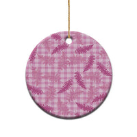 Purple Palaka Hawaii Palapalai Ceramic Ornament Hawaiian Fern - Polynesian Pride