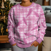 Purple Palaka Hawaii Palapalai Kid Ugly Christmas Sweater Hawaiian Fern - Polynesian Pride