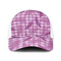 Pink Palaka Hawaii Palapalai Baseball Net Cap Hawaiian Fern