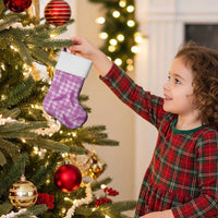 Pink Palaka Hawaii Palapalai Christmas Stocking Hawaiian Fern - Polynesian Pride