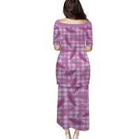 Pink Palaka Hawaii Palapalai Family Matching Puletasi and Hawaiian Shirt Hawaiian Fern LT14 - Polynesian Pride