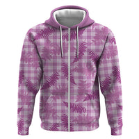 Pink Palaka Hawaii Palapalai Hoodie Hawaiian Fern - Polynesian Pride
