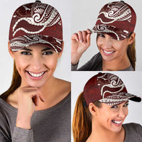 Aloha Hawaii Kalo Pikake Lei Classic Cap Chest Tattoo Oxblood Hawaiian Pattern