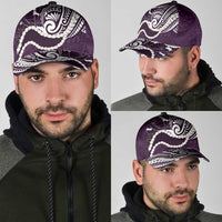 Aloha Hawaii Kalo Pikake Lei Classic Cap Chest Tattoo Purple Hawaiian Pattern