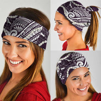 Aloha Hawaii Kalo Pikake Lei Neck Gaiter Chest Tattoo Purple Hawaiian Pattern