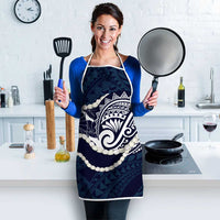 Aloha Hawaii Kalo Pikake Lei Apron Chest Tattoo Oxford Blue Hawaiian Pattern