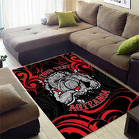 Personalised Aotearoa Bulldog Area Rug NZ Maori Tattoo LT14 - Polynesian Pride