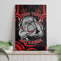Personalised Aotearoa Bulldog Canvas Wall Art NZ Maori Tattoo LT14 - Polynesian Pride