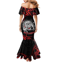 Personalised Aotearoa Bulldog Mermaid Dress NZ Maori Tattoo LT14 - Polynesian Pride
