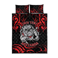 Personalised Aotearoa Bulldog Quilt Bed Set NZ Maori Tattoo LT14 - Polynesian Pride