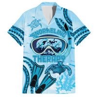 Hawaii Sea Turtle Snorkeling Is My Therapy Hawaiian Shirt LT14 Blue - Polynesian Pride
