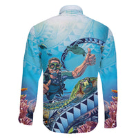 Hawaii Snorkeling Honu Turtle Family Matching Puletasi and Hawaiian Shirt Under The Ocean Vibes
