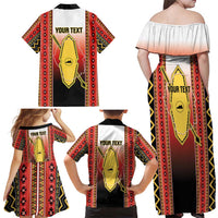 Personalised Bukidnon Philippines Family Matching Off Shoulder Maxi Dress and Hawaiian Shirt The Food Basket of Region X LT14 - Polynesian Pride