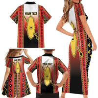 Personalised Bukidnon Philippines Family Matching Short Sleeve Bodycon Dress and Hawaiian Shirt The Food Basket of Region X LT14 - Polynesian Pride