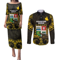Agusan del Sur Philippines Couples Matching Puletasi and Long Sleeve Button Shirt Habagatang Agusan Lolong
